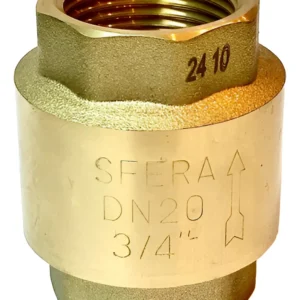 válvula retenção vertical latão forjado 3/4 bsp emmeti