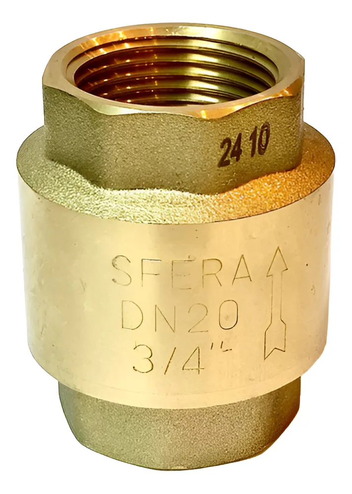 válvula retenção vertical latão forjado 3/4 bsp emmeti válvula retenção vertical latão forjado 3/4 bsp emmeti